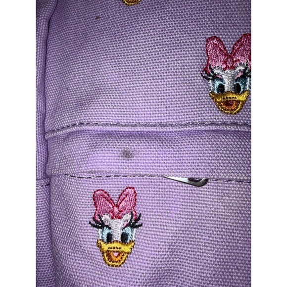 Loungefly Disney Daisy Duck AOP Sensational 6 Canvas Mini Backpack - Picture 9 of 12
